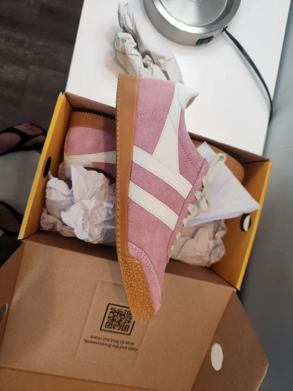 NWT Gola x Anthropologie Elan sneakers candy white tennis shoes